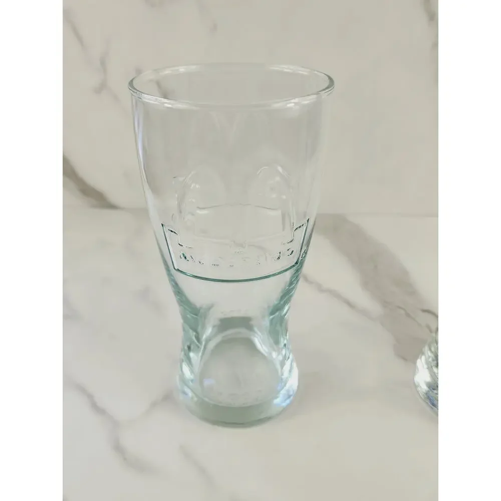 McDonald's Clear Tall Glass 16oz Drinking Glasses 6 1/2